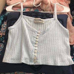 Light blue cropped tank